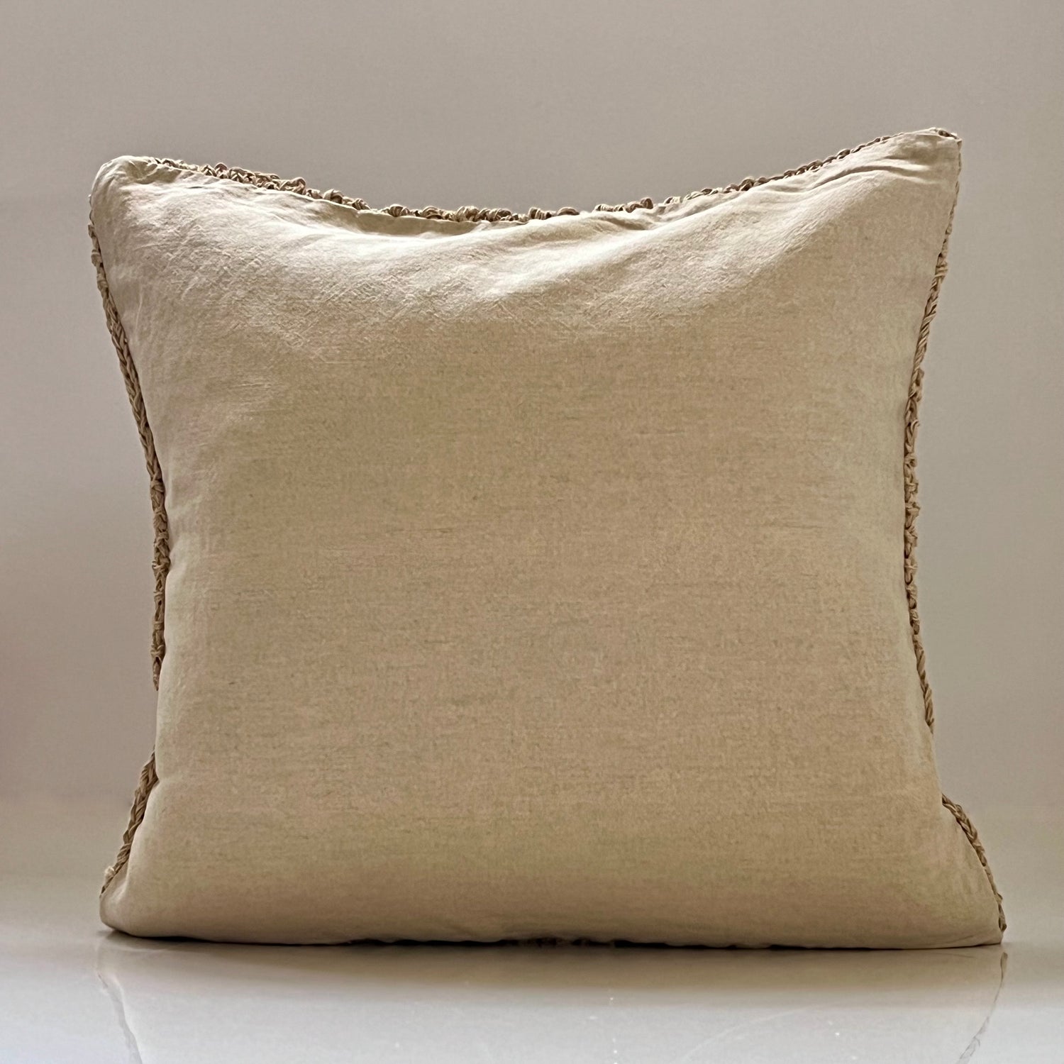 Calla Handknit Throw Pillow Cover