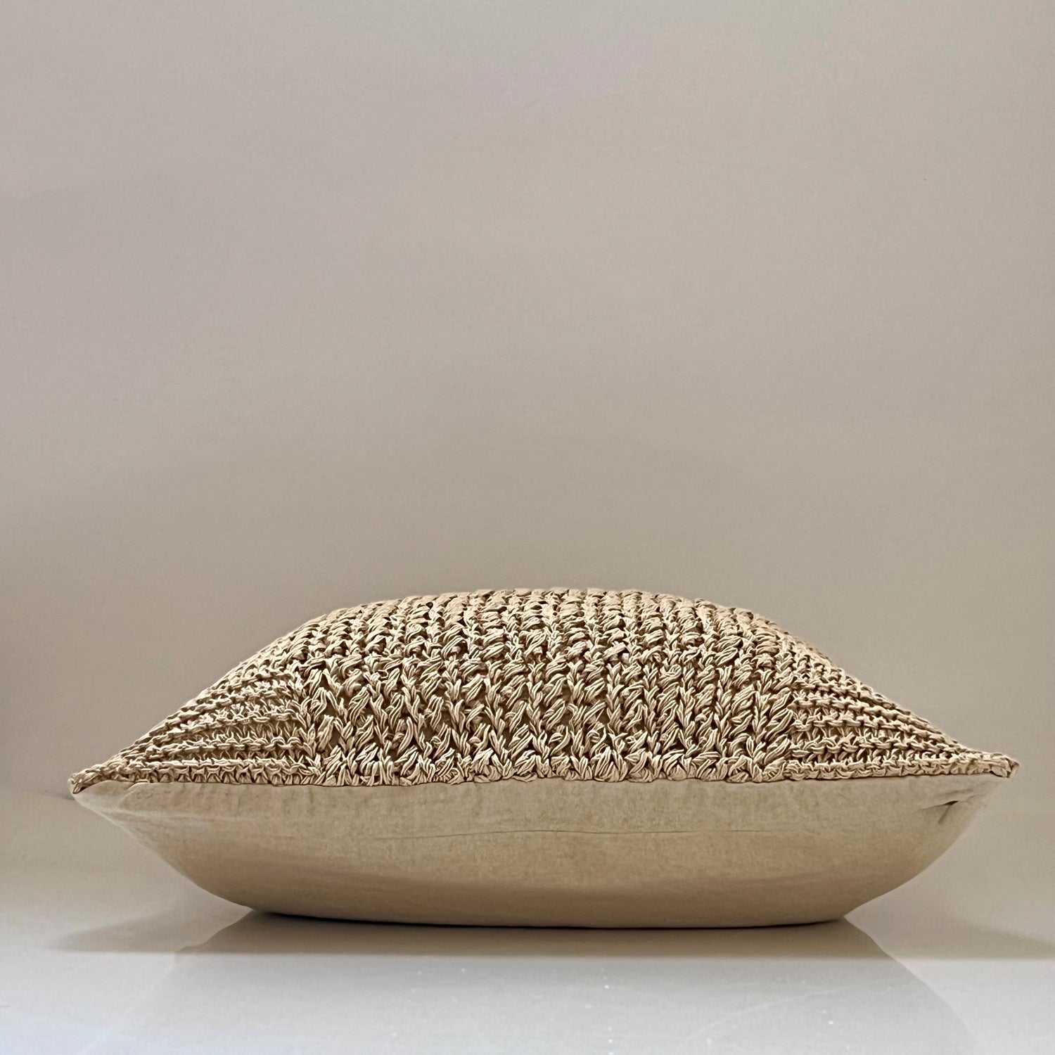 Calla Handknit Throw Pillow Cover