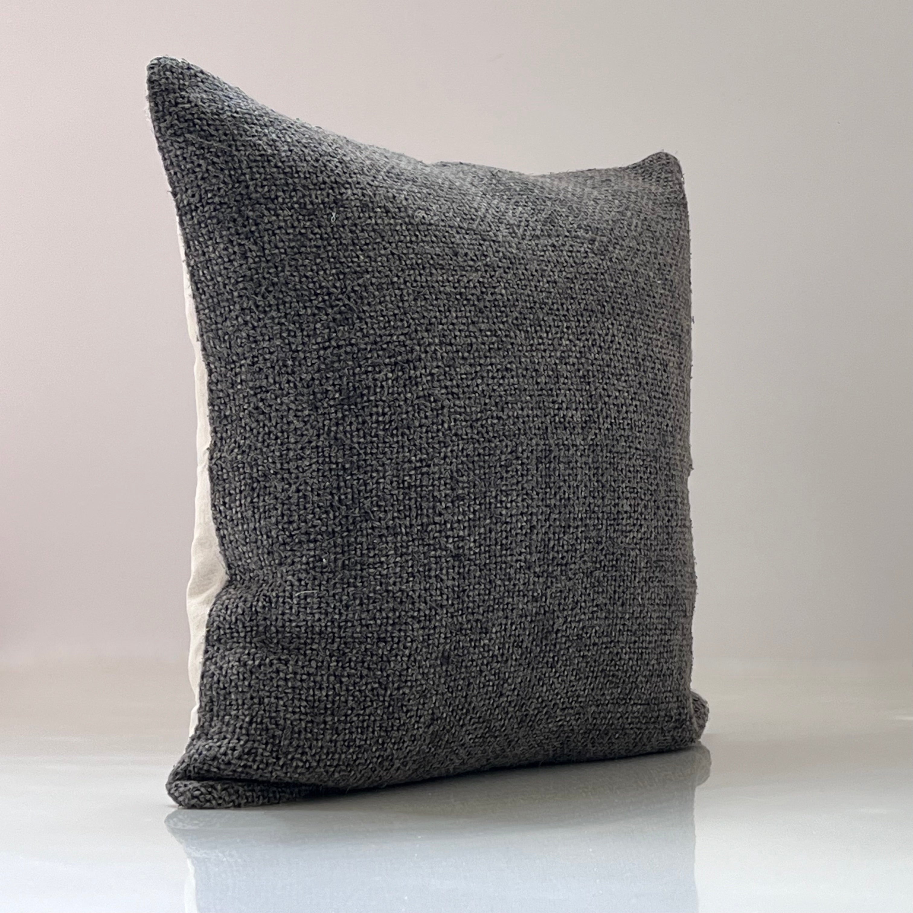 Faye textured linen pillow cover hotsell