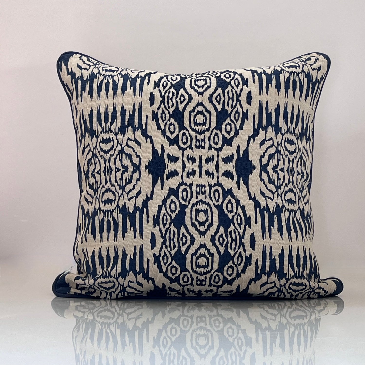 Felicia Indigo Throw Pillow Cover