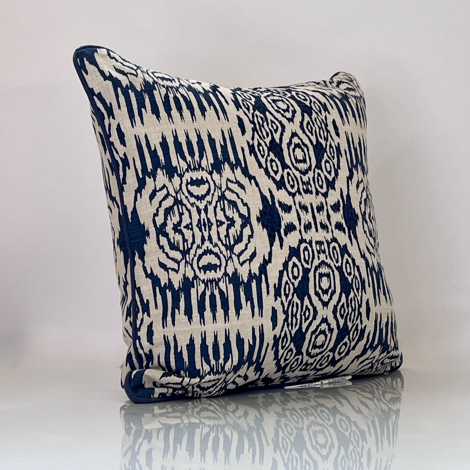 Felicia Indigo Throw Pillow Cover