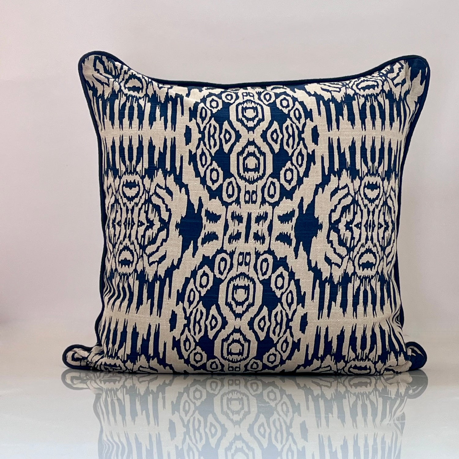 Felicia Indigo Throw Pillow Cover