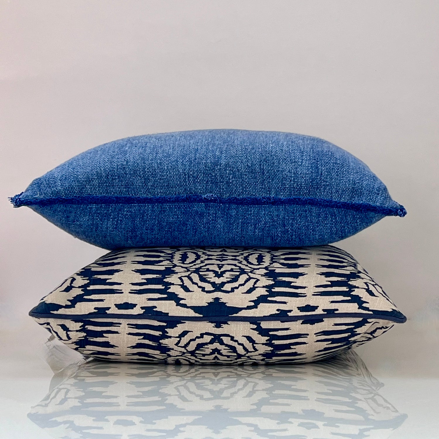 Felicia Indigo Throw Pillow Cover