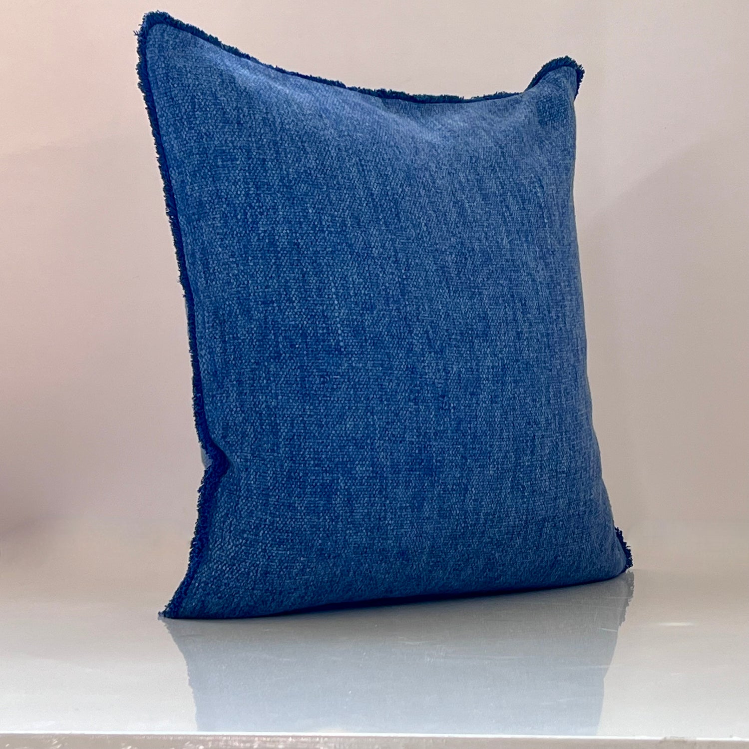 Borago Blue Throw Pillow Cover