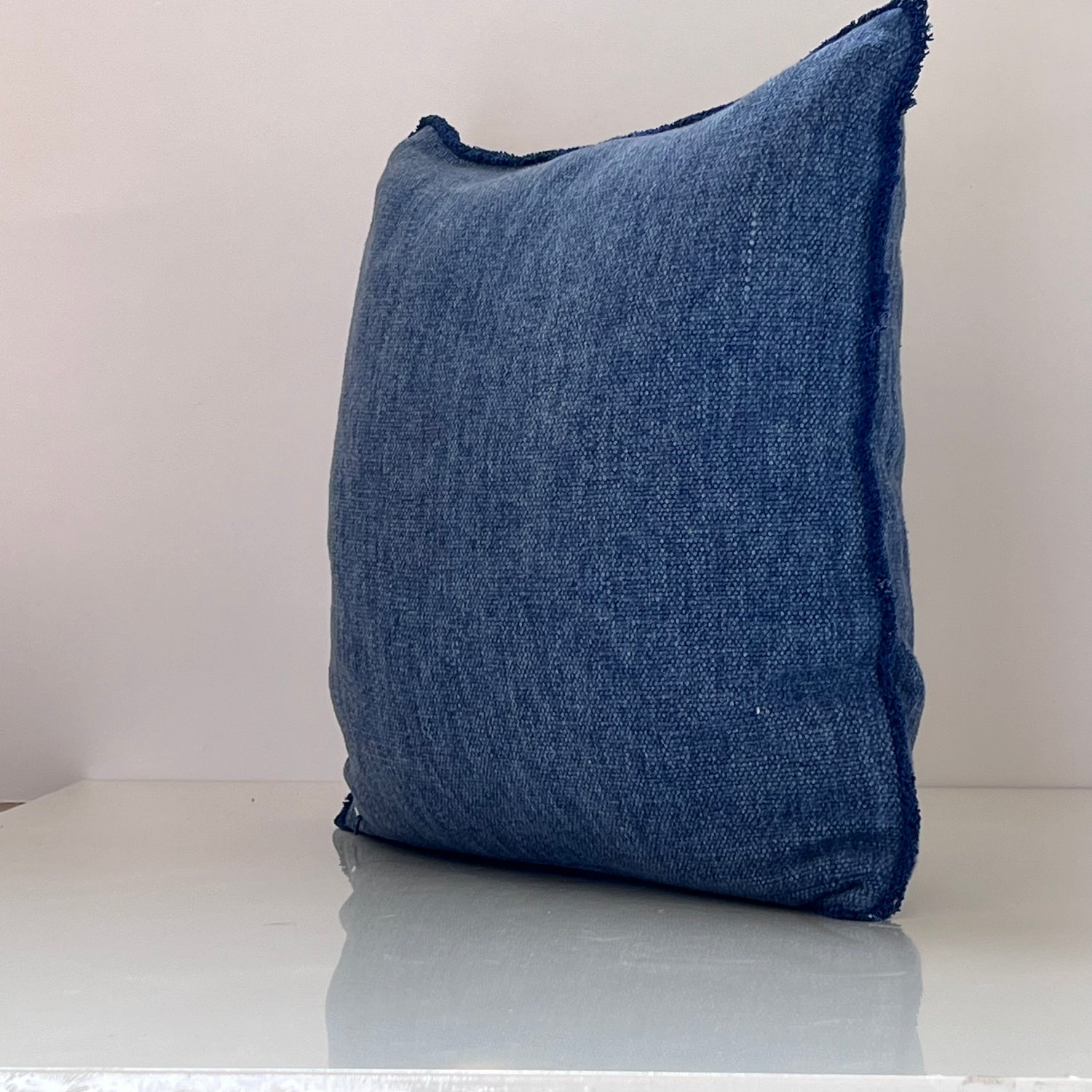 Borago Blue Throw Pillow Cover