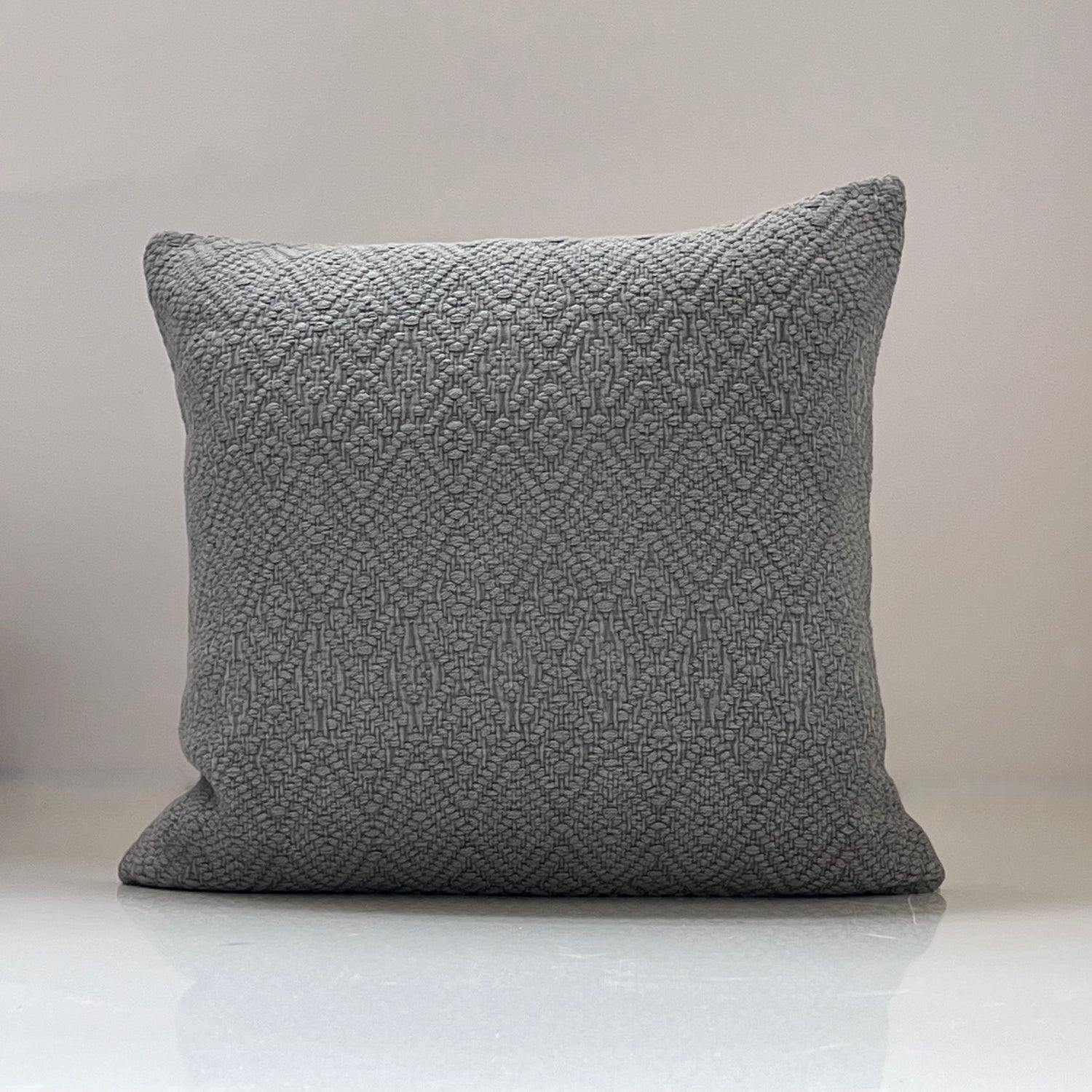 Cassian Gray Throw Pillow Cover