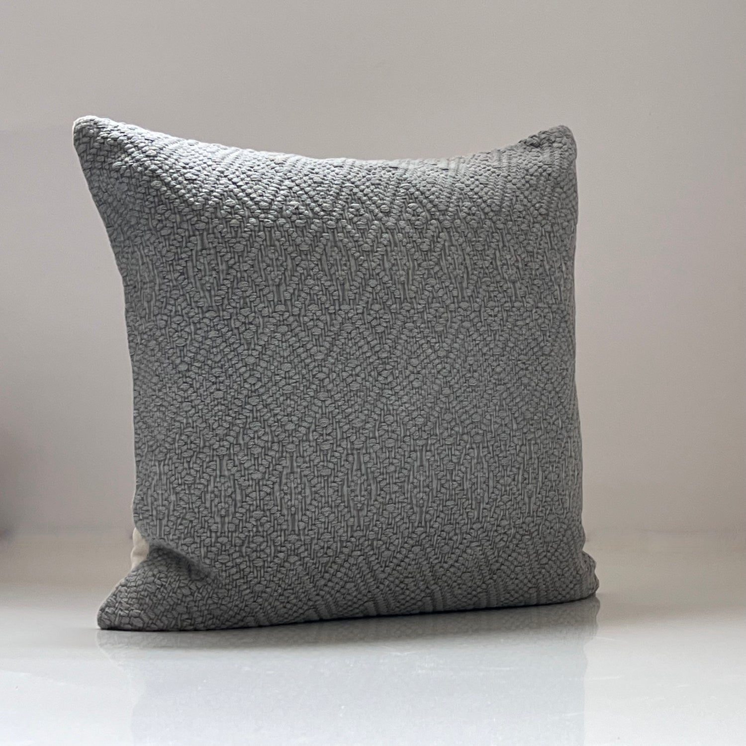 Cassian Gray Throw Pillow Cover