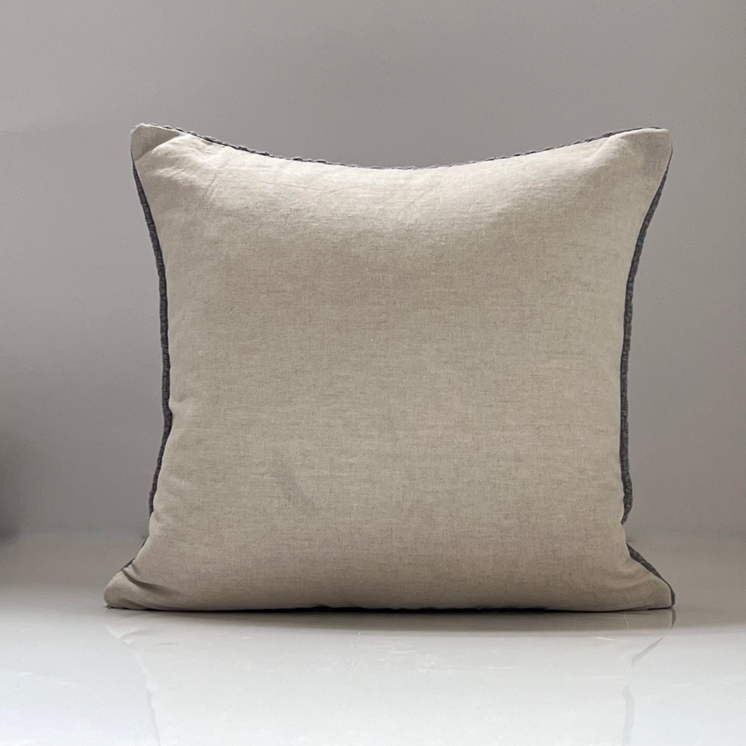 Cassian Gray Throw Pillow Cover